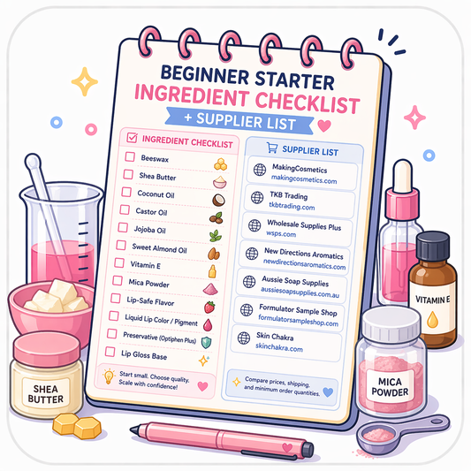 Beginner Starter Ingredient Checklist + Supplier List